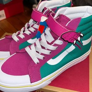 Size 2.5 Dino Vans kids sneakers. Never worn!